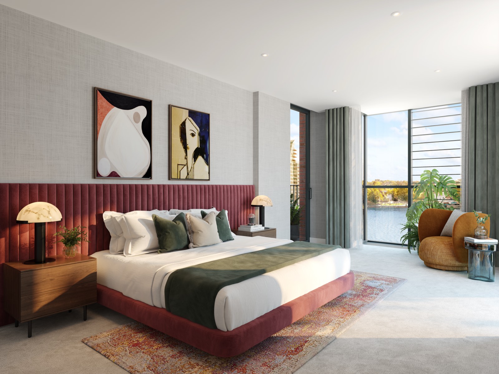 Classic Collection bedroom with river views