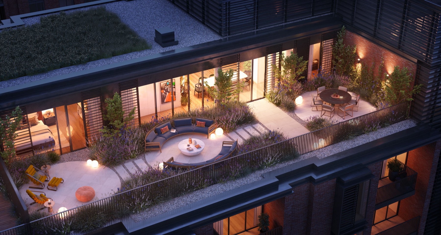 Prime Collection terrace overlooking the River Thames